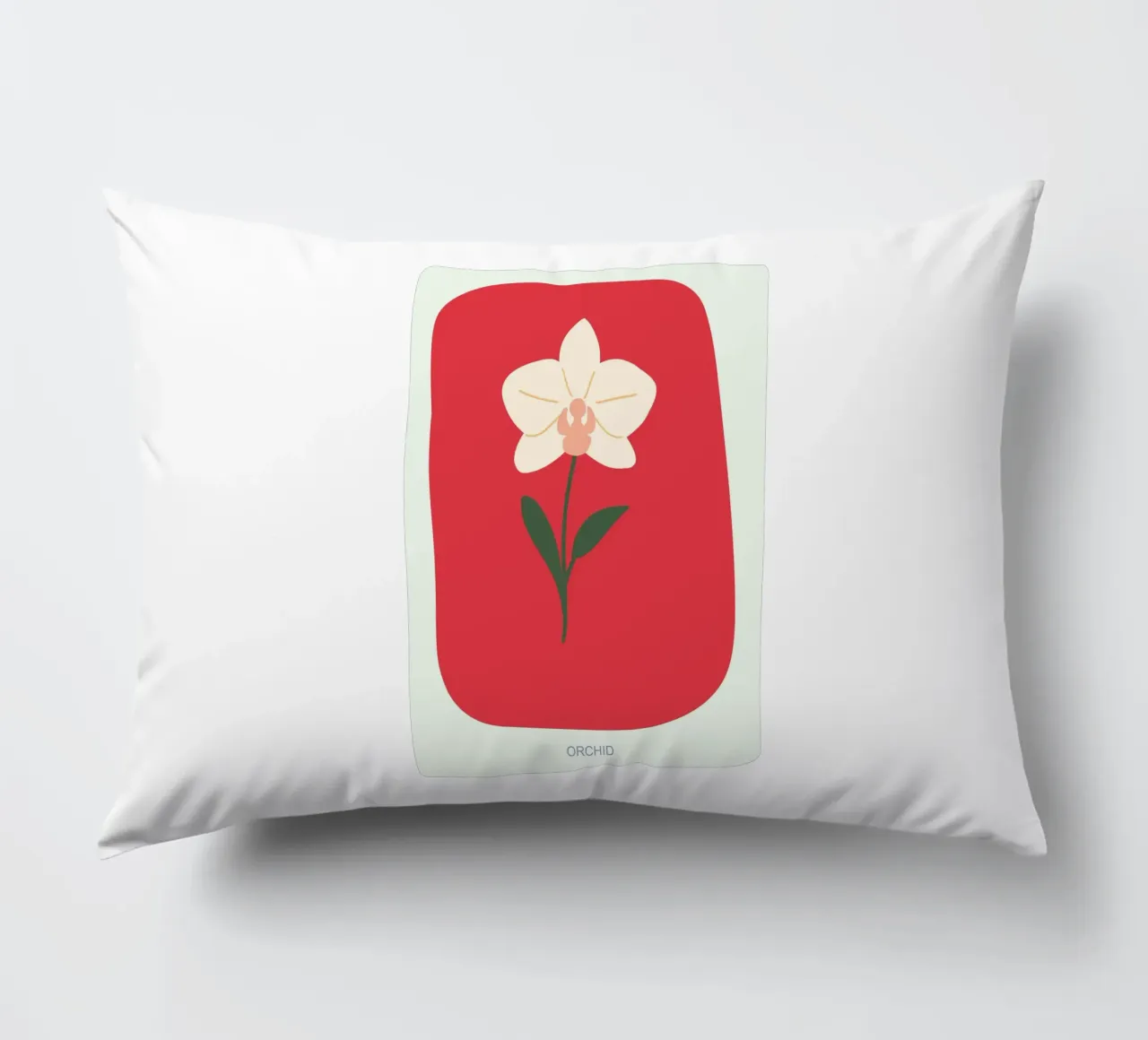 Illustrazione disegnata a mano di un'orchidea cuscino da GalerieGG