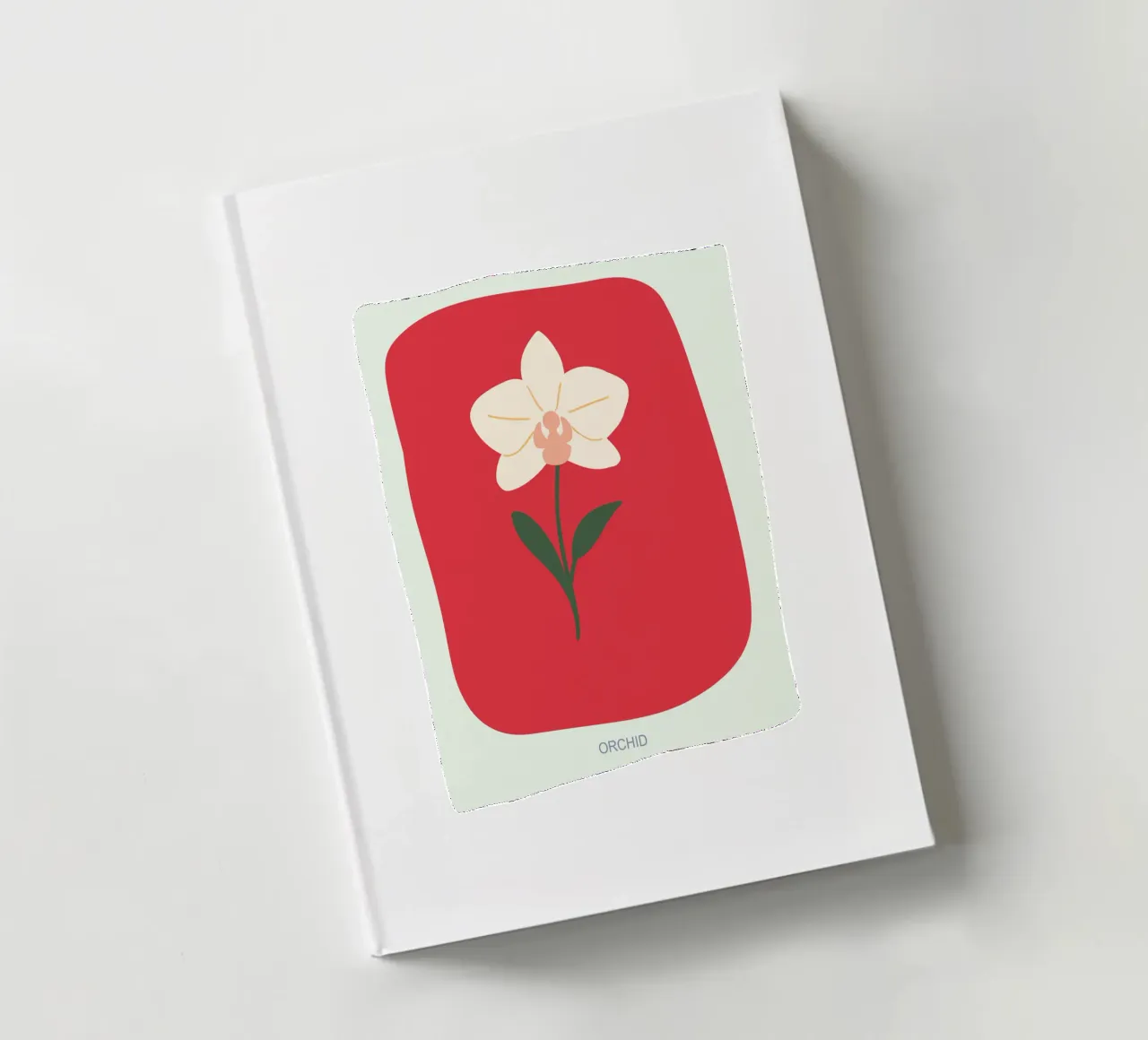 Illustrazione disegnata a mano di un'orchidea diario da GalerieGG