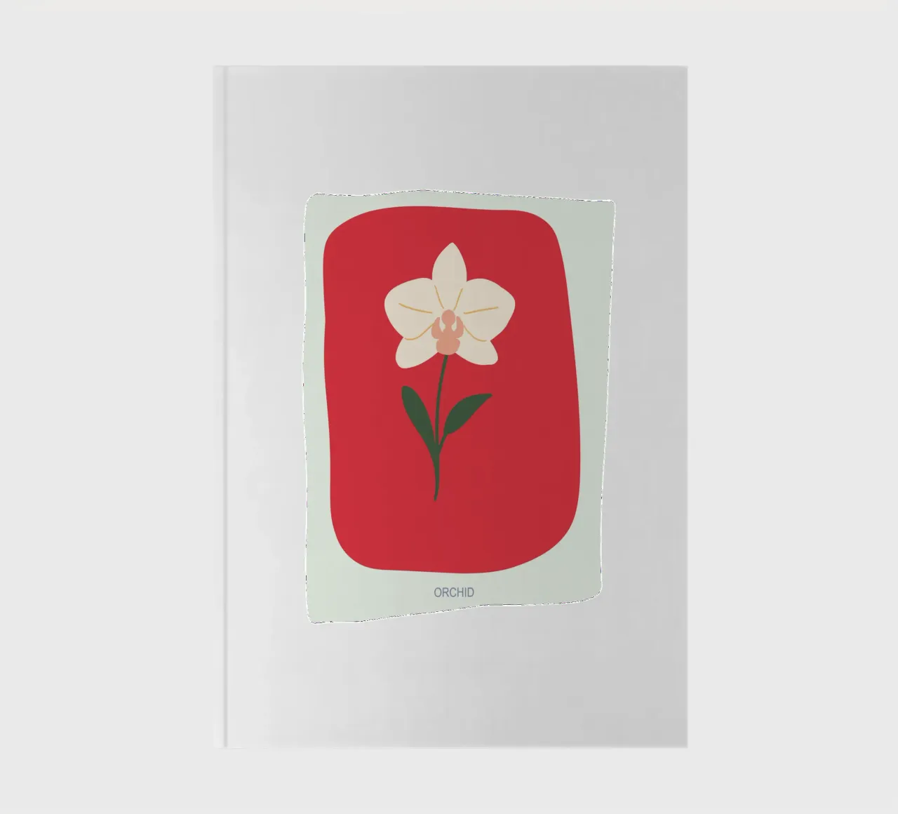 Illustrazione disegnata a mano di un'orchidea diario da GalerieGG