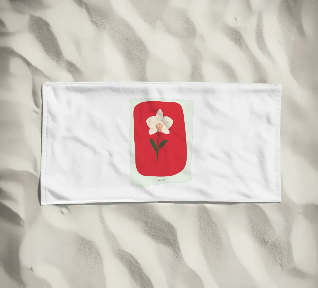 Illustrazione disegnata a mano di un'orchidea telo mare da GalerieGG