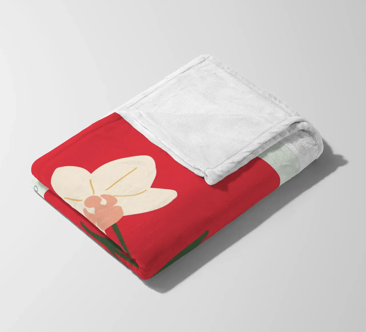 Illustrazione disegnata a mano di un'orchidea coperta in pile da GalerieGG
