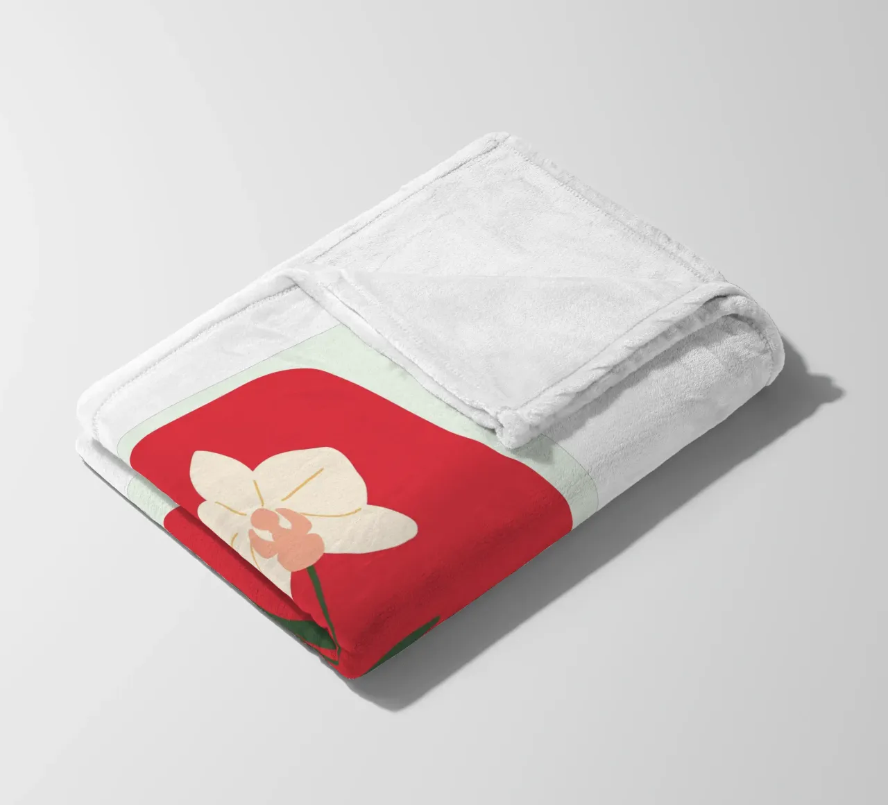 Illustrazione disegnata a mano di un'orchidea coperta in pile da GalerieGG