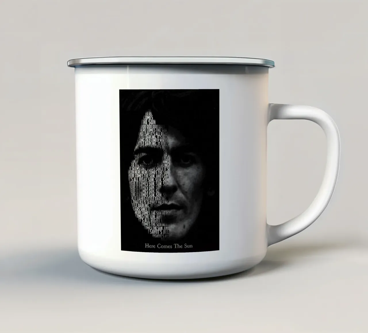 Arriva il sole tazza in smalto da Gunawan Rb
