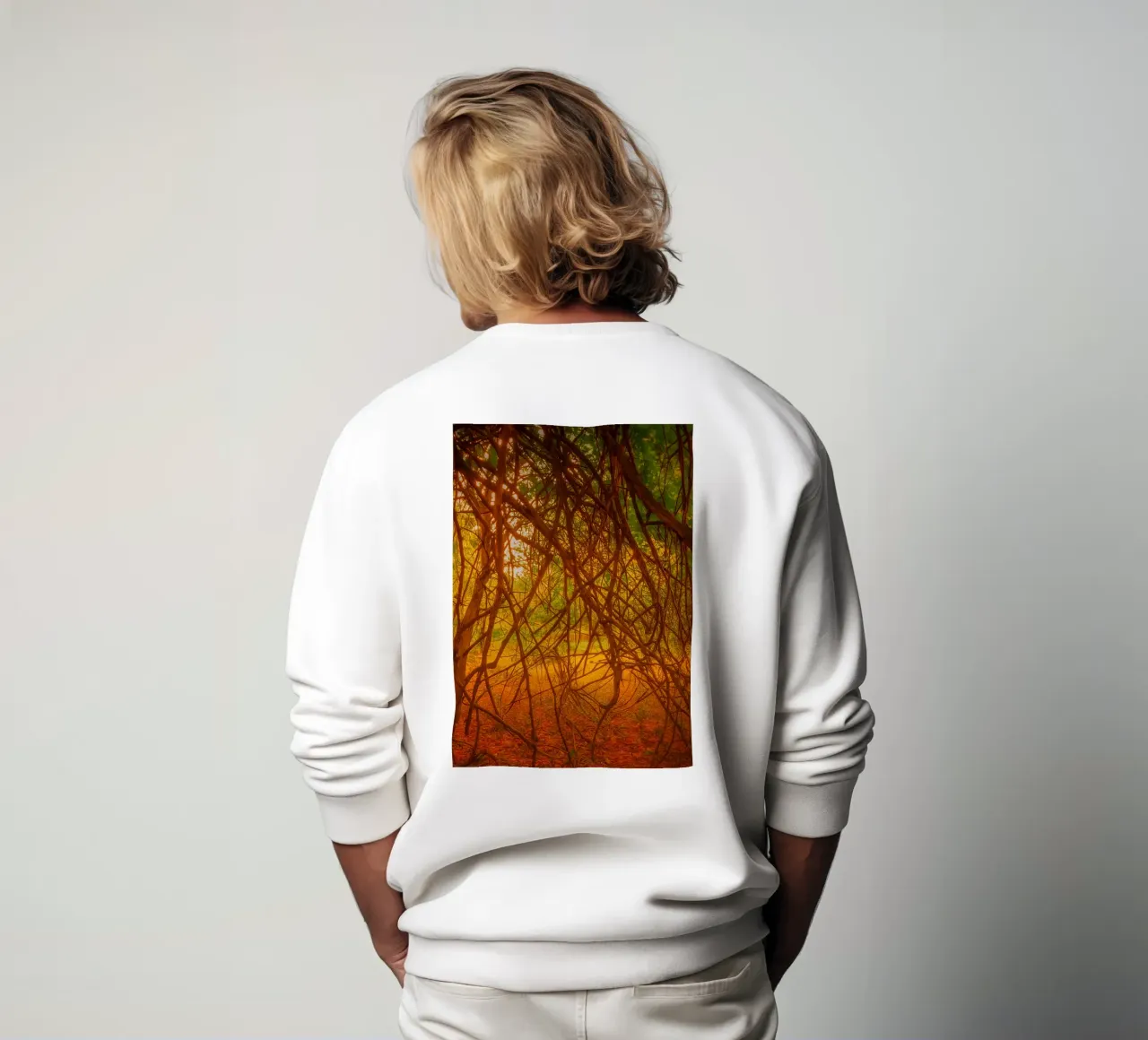 tree branches hanging down to the ground sweatshirt by PASMING