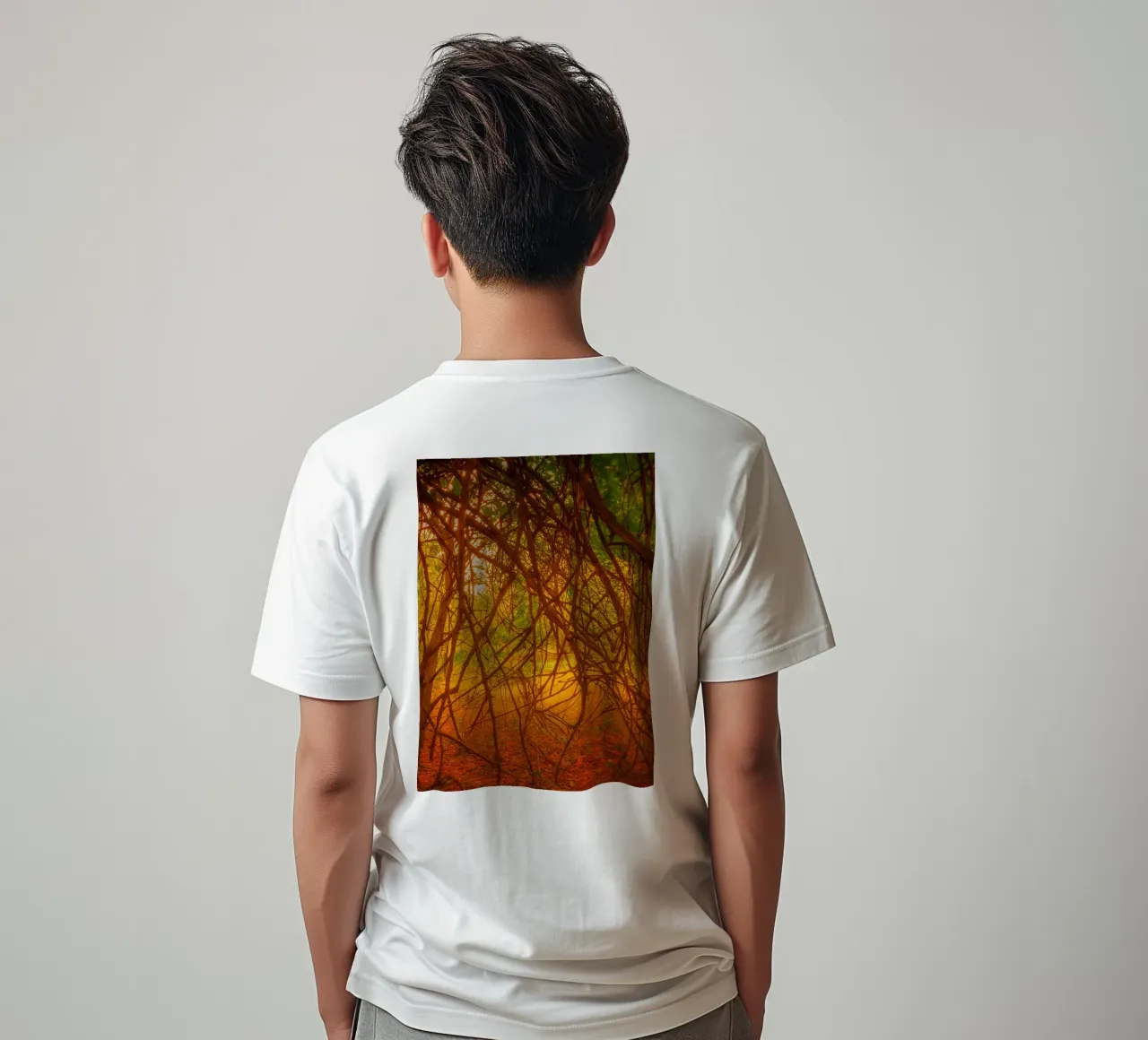 bis zum Boden herabhängende Äste T-Shirt von PASMING