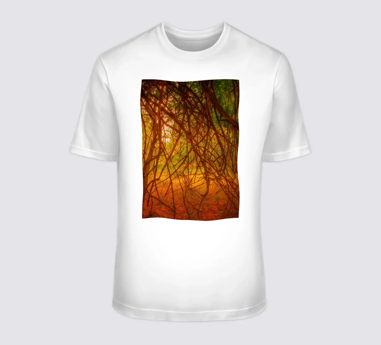 tree branches hanging down to the ground t-shirt by PASMING