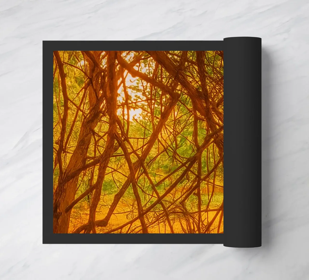 tree branches hanging down to the ground doormat by PASMING
