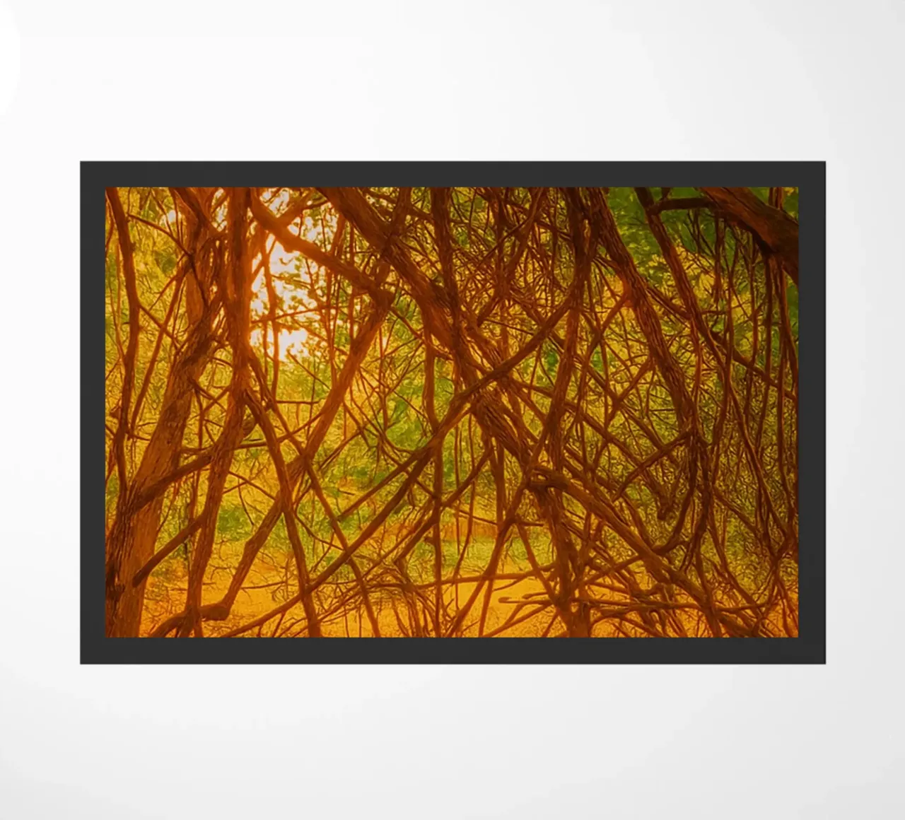 tree branches hanging down to the ground doormat by PASMING
