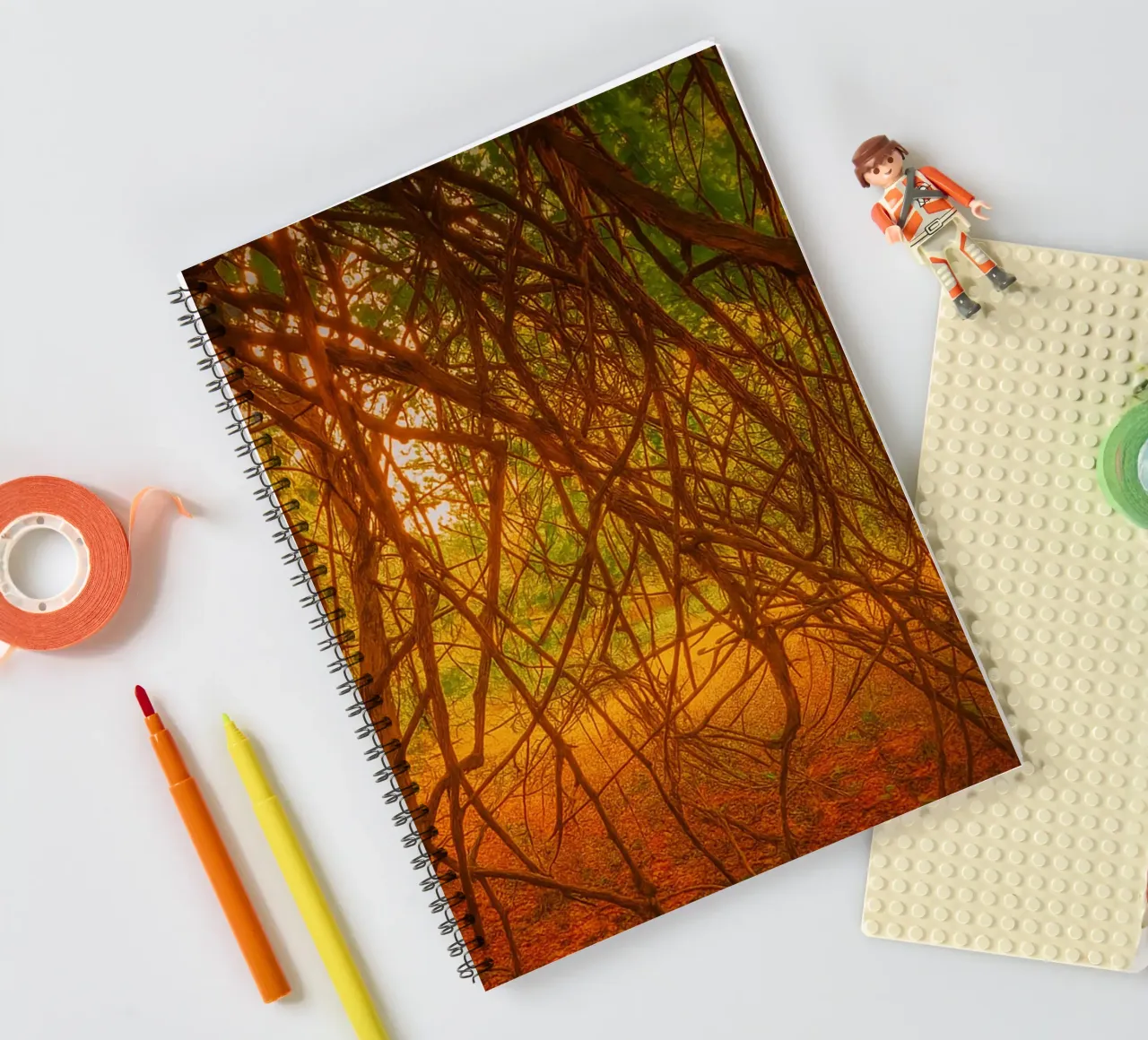 tree branches hanging down to the ground spiral notebook by PASMING
