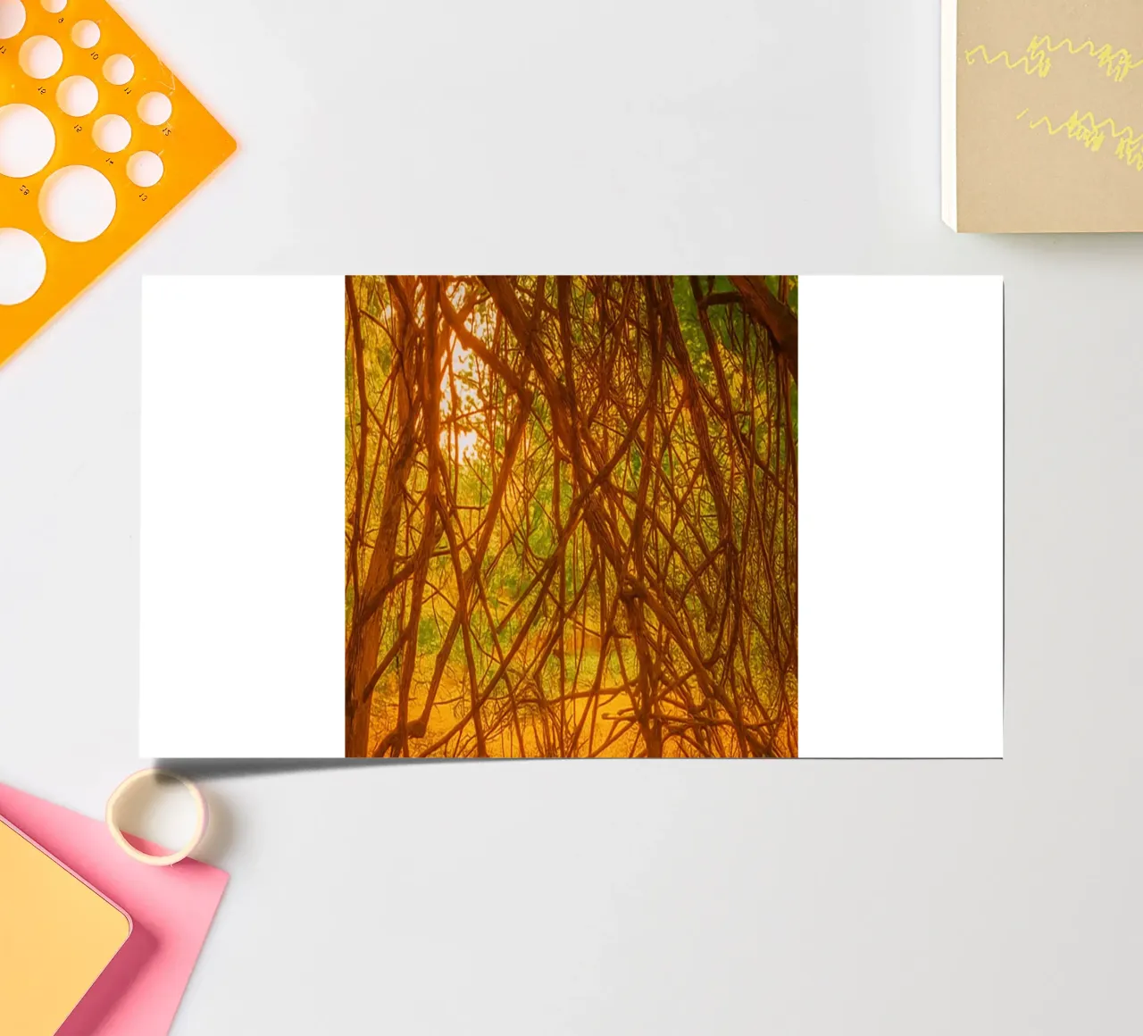 tree branches hanging down to the ground sticker sheet by PASMING