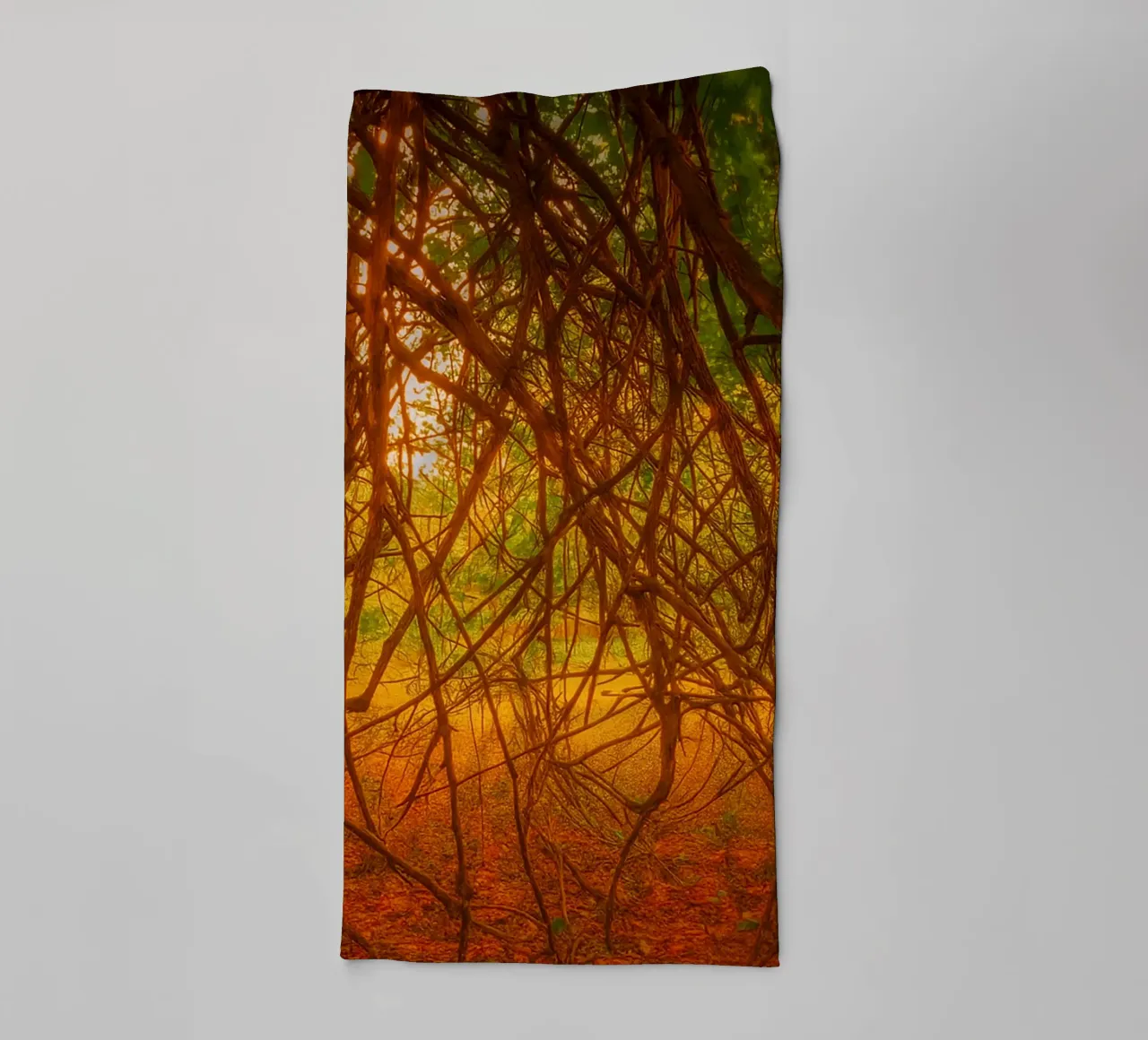tree branches hanging down to the ground towel by PASMING