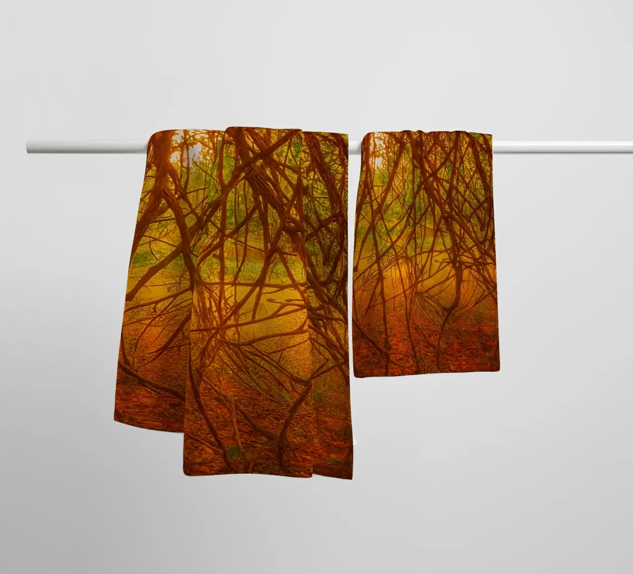 tree branches hanging down to the ground towel by PASMING