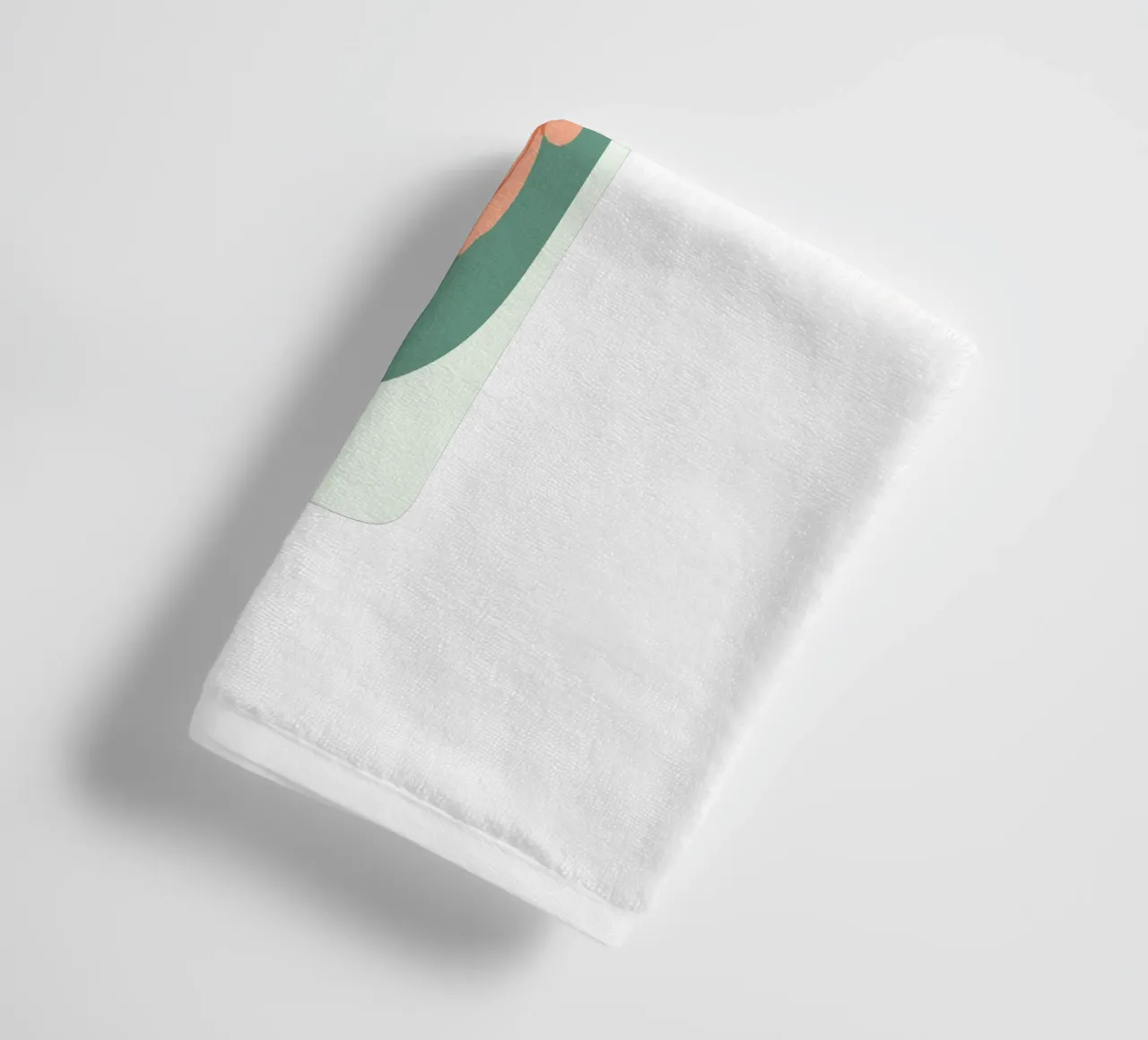 Illustrazione disegnata a mano di una peonia asciugamano da bagno da GalerieGG