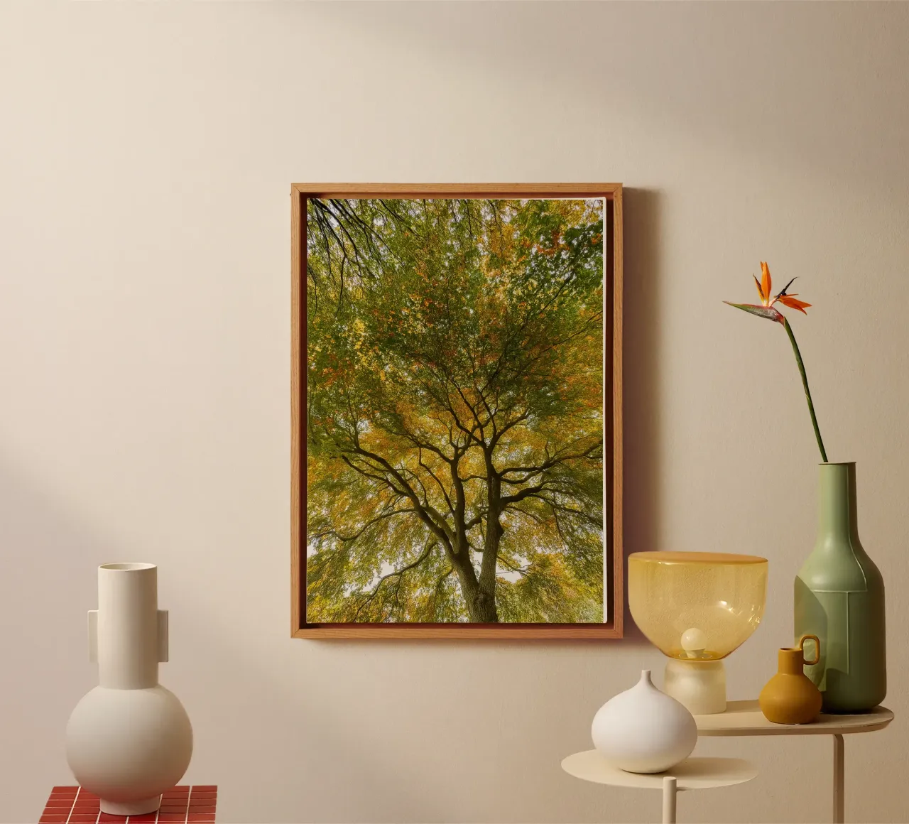 trees canopy view canvas by PASMING