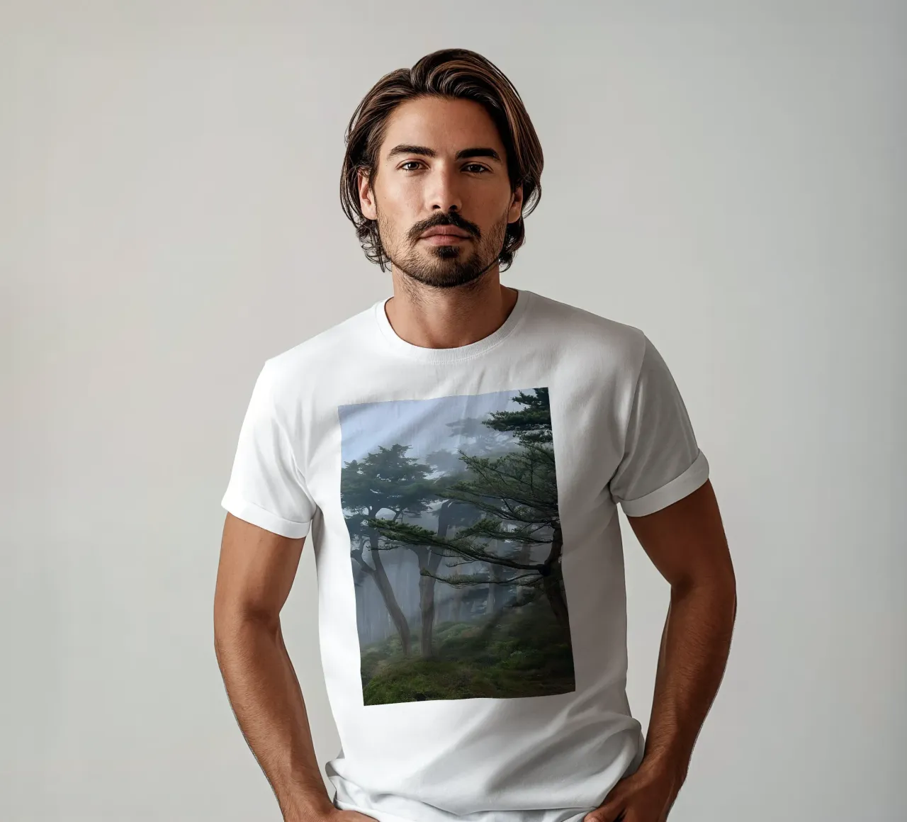 trees on the edge of the forest t-shirt by PASMING