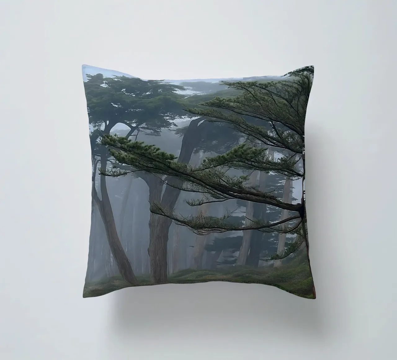 bomen aan de rand van het bos kussen van PASMING