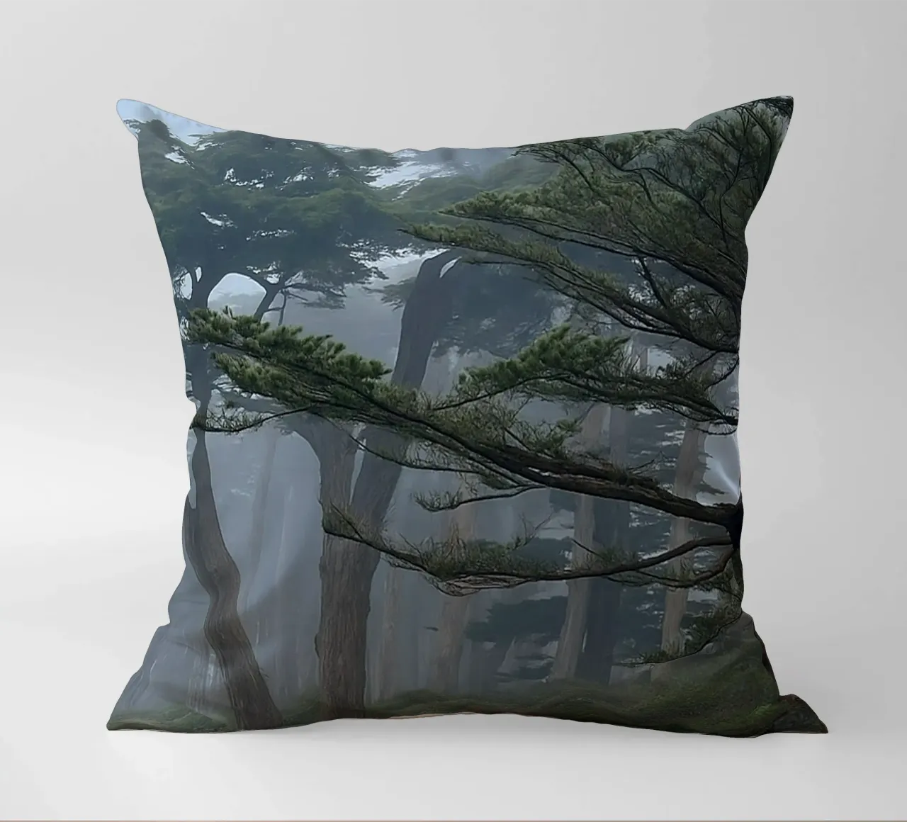 bomen aan de rand van het bos kussen van PASMING