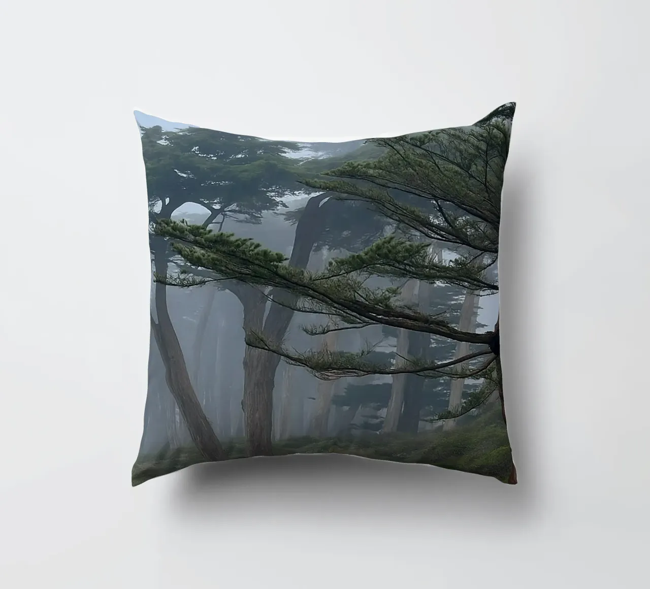 bomen aan de rand van het bos kussen van PASMING