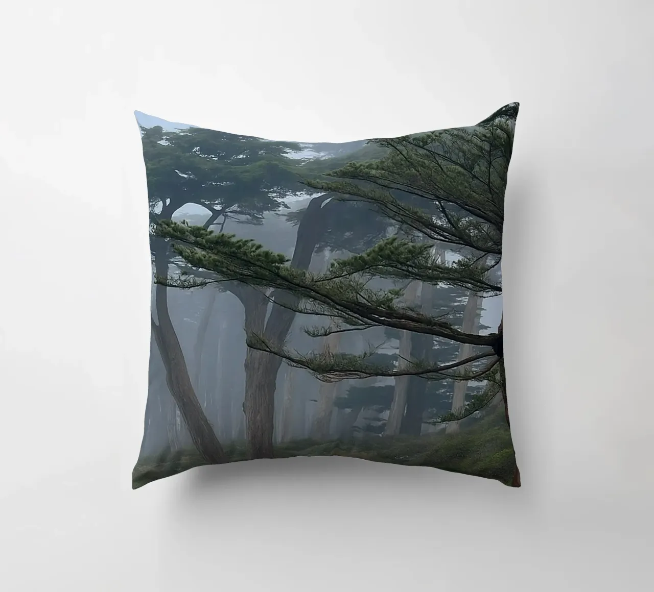 bomen aan de rand van het bos kussen van PASMING