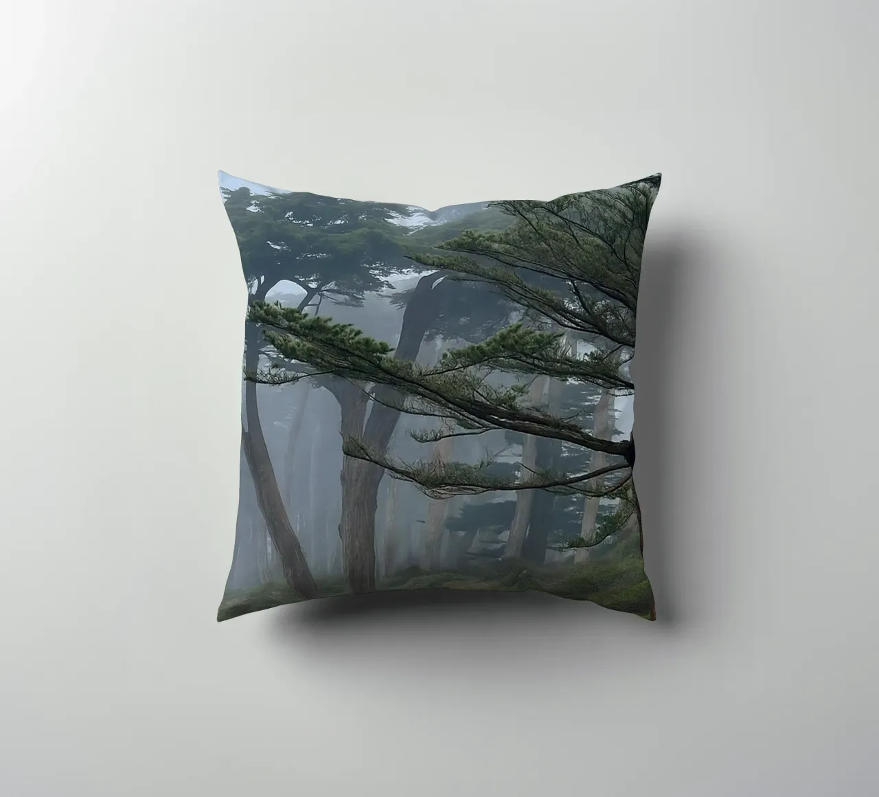 bomen aan de rand van het bos kussen van PASMING