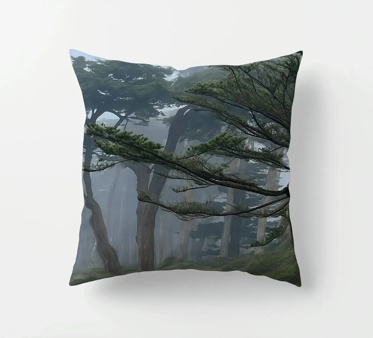 bomen aan de rand van het bos kussen van PASMING