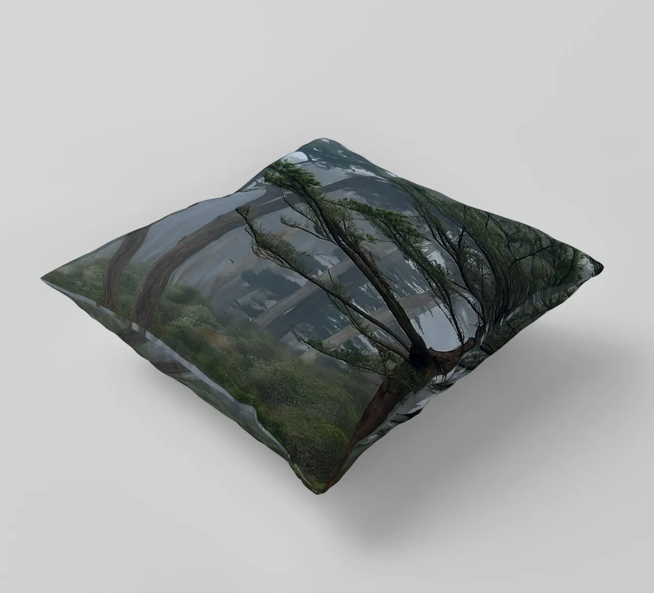 bomen aan de rand van het bos kussen van PASMING