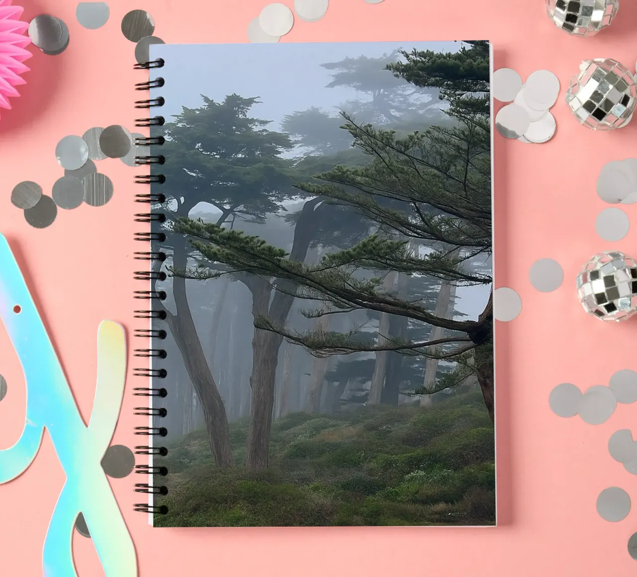 trees on the edge of the forest spiral notebook by PASMING