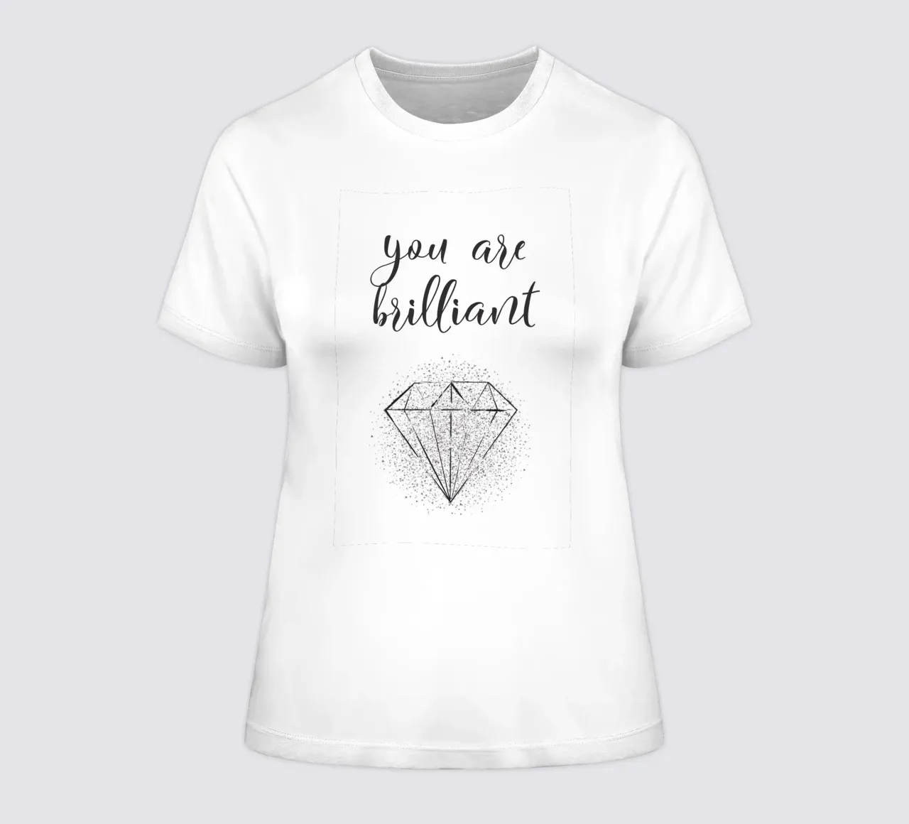 You are brilliant quote women's fitted t-shirt by Martina