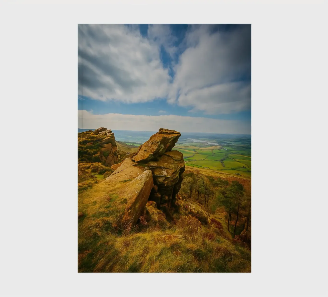view from the top of the rock hill notebook by PASMING