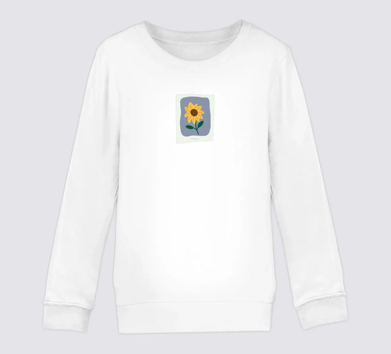 Illustrazione disegnata a mano di un girasole felpa bambino da GalerieGG