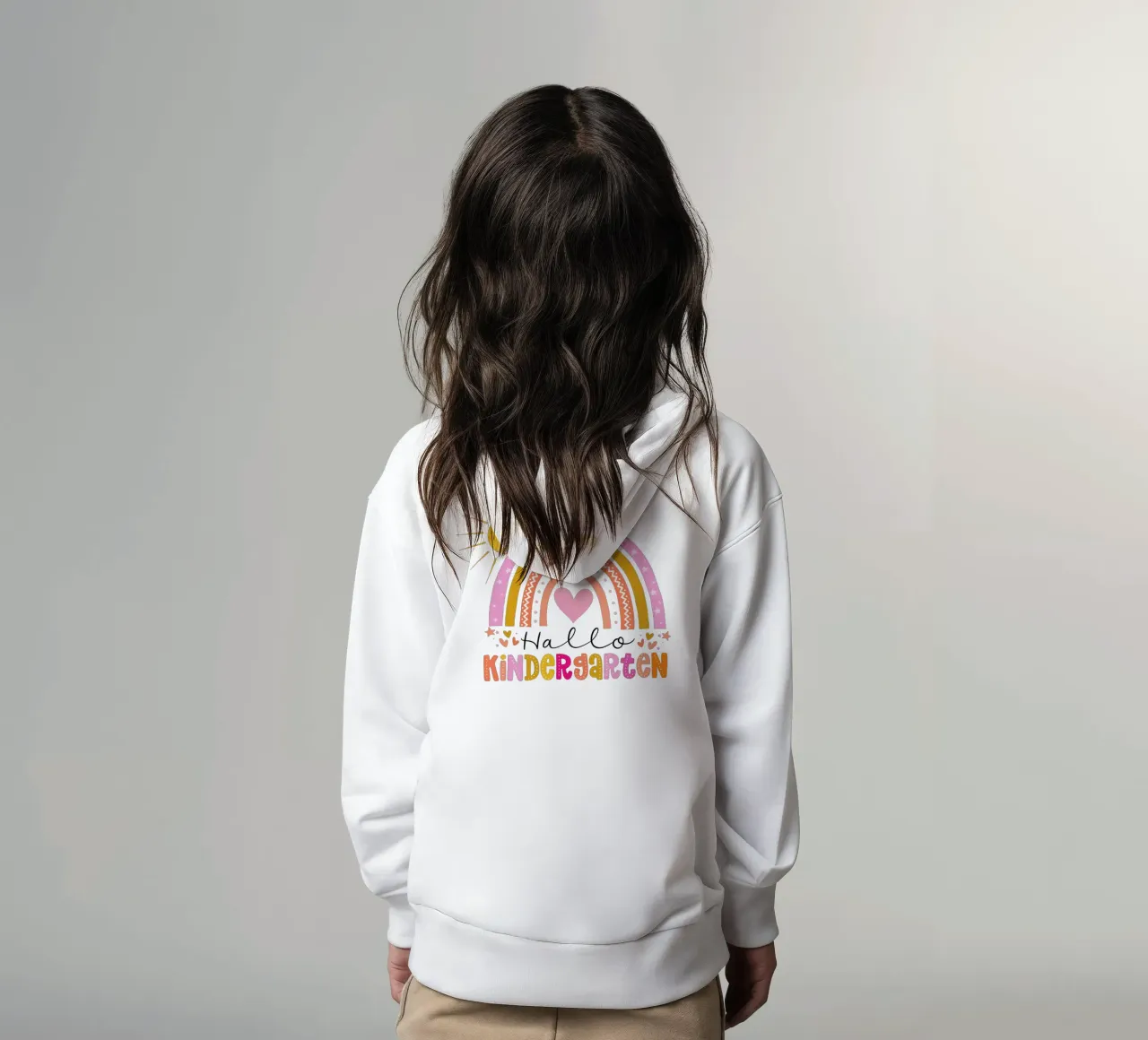Ciao scuola materna. Per gli insegnanti e i bambini dell'asilo. felpa bambino con cappuccio da CalliLetters
