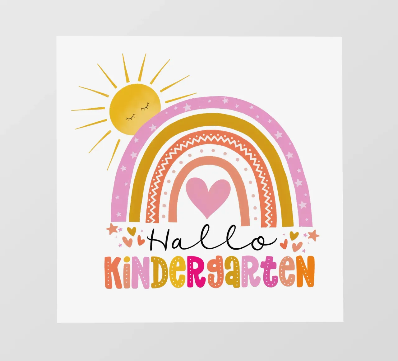 Ciao scuola materna. Per gli insegnanti e i bambini dell'asilo. carta da parati fotografica da CalliLetters