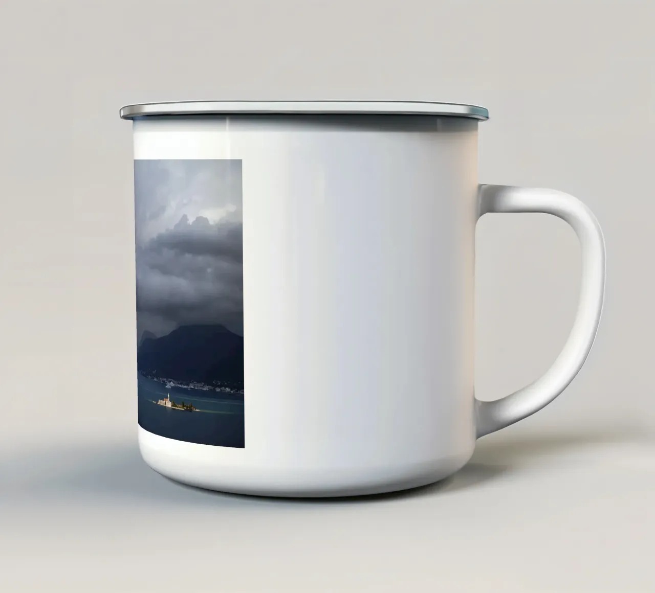 Baia di Kotor, Montenegro tazza in smalto da art picture