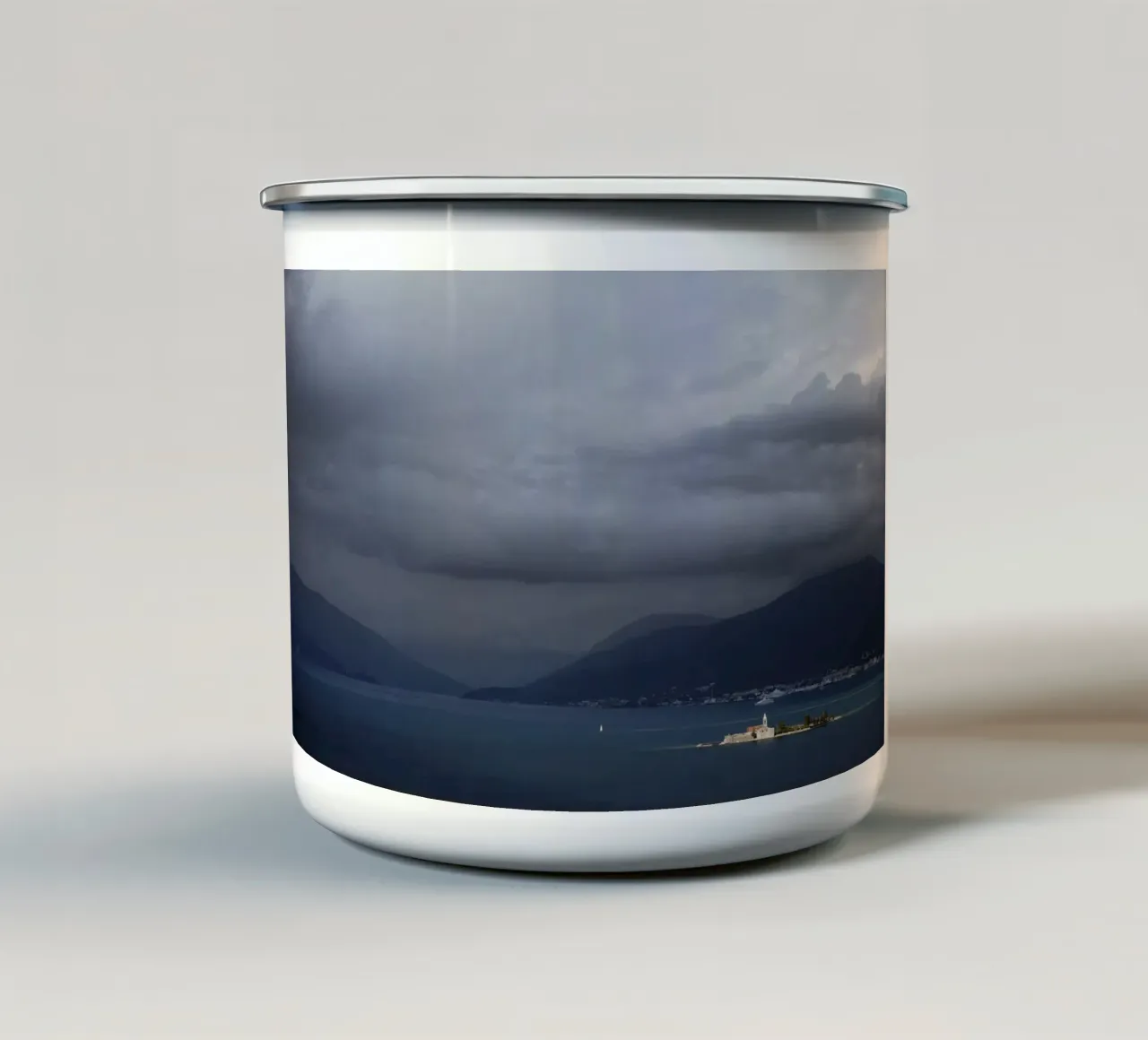 Baia di Kotor, Montenegro tazza in smalto da art picture