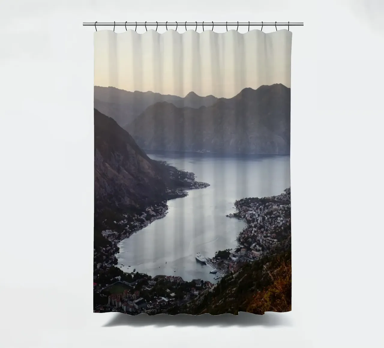 Baia di Kotor, Montenegro tenda da doccia da art picture