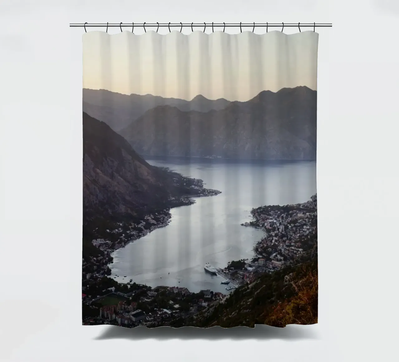 Baia di Kotor, Montenegro tenda da doccia da art picture