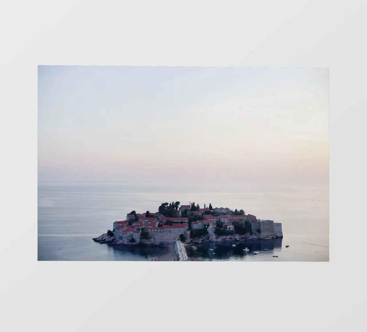 Sveti Stefan, Montenegro pellicola backlit da art picture