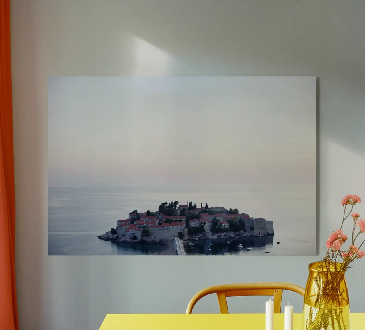 Sveti Stefan, Montenegro plexiglass da art picture