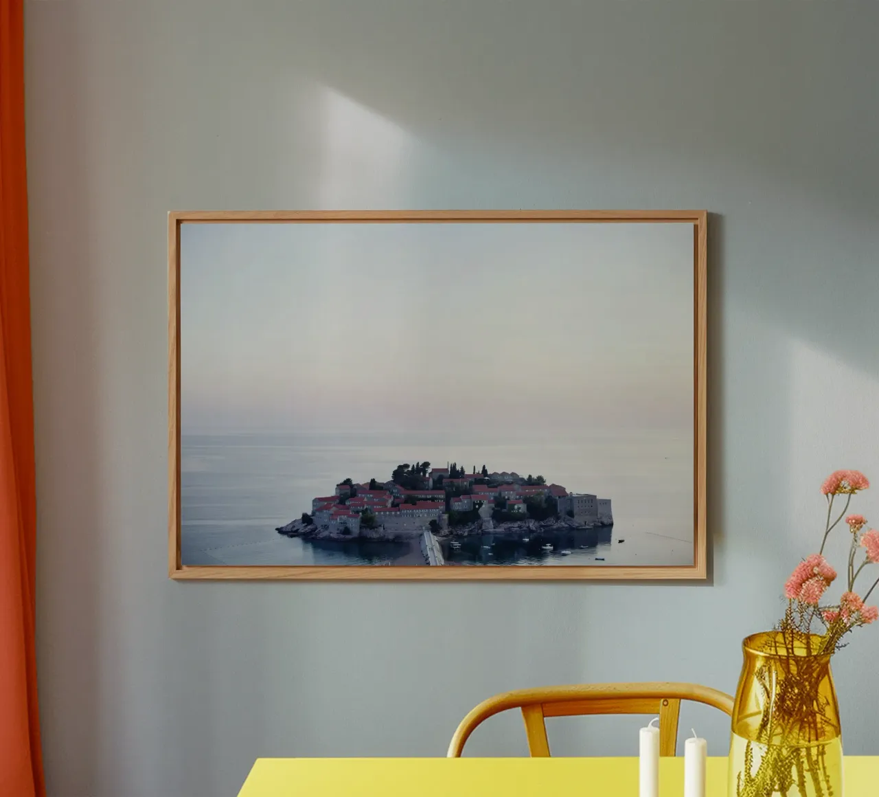 Sveti Stefan, Montenegro alluminio dibond da art picture