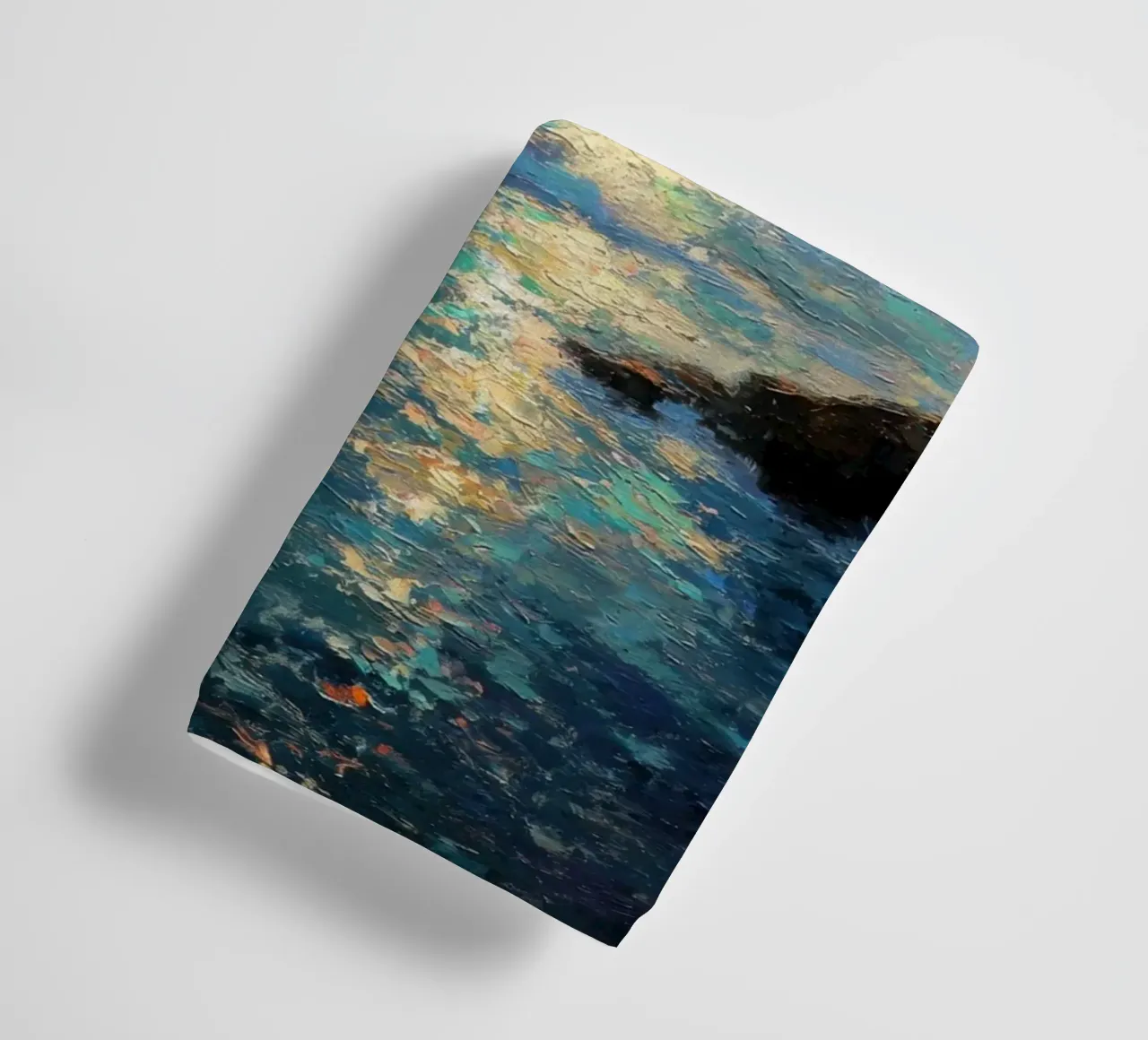 Golden Light on Coastal Cliffs towel by Artbyvo