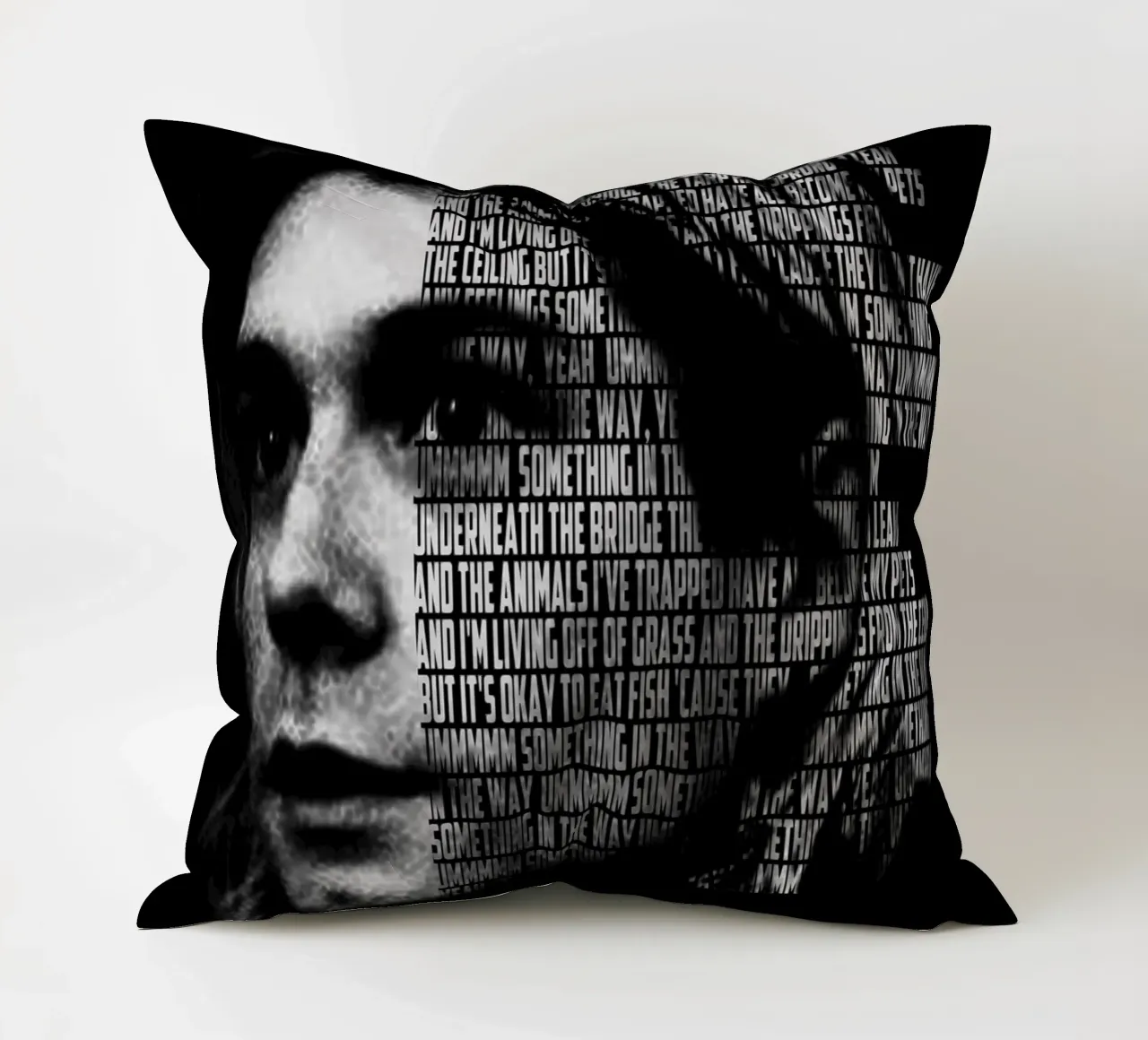 Something in the Way decorative cushion by Gunawan Rb
