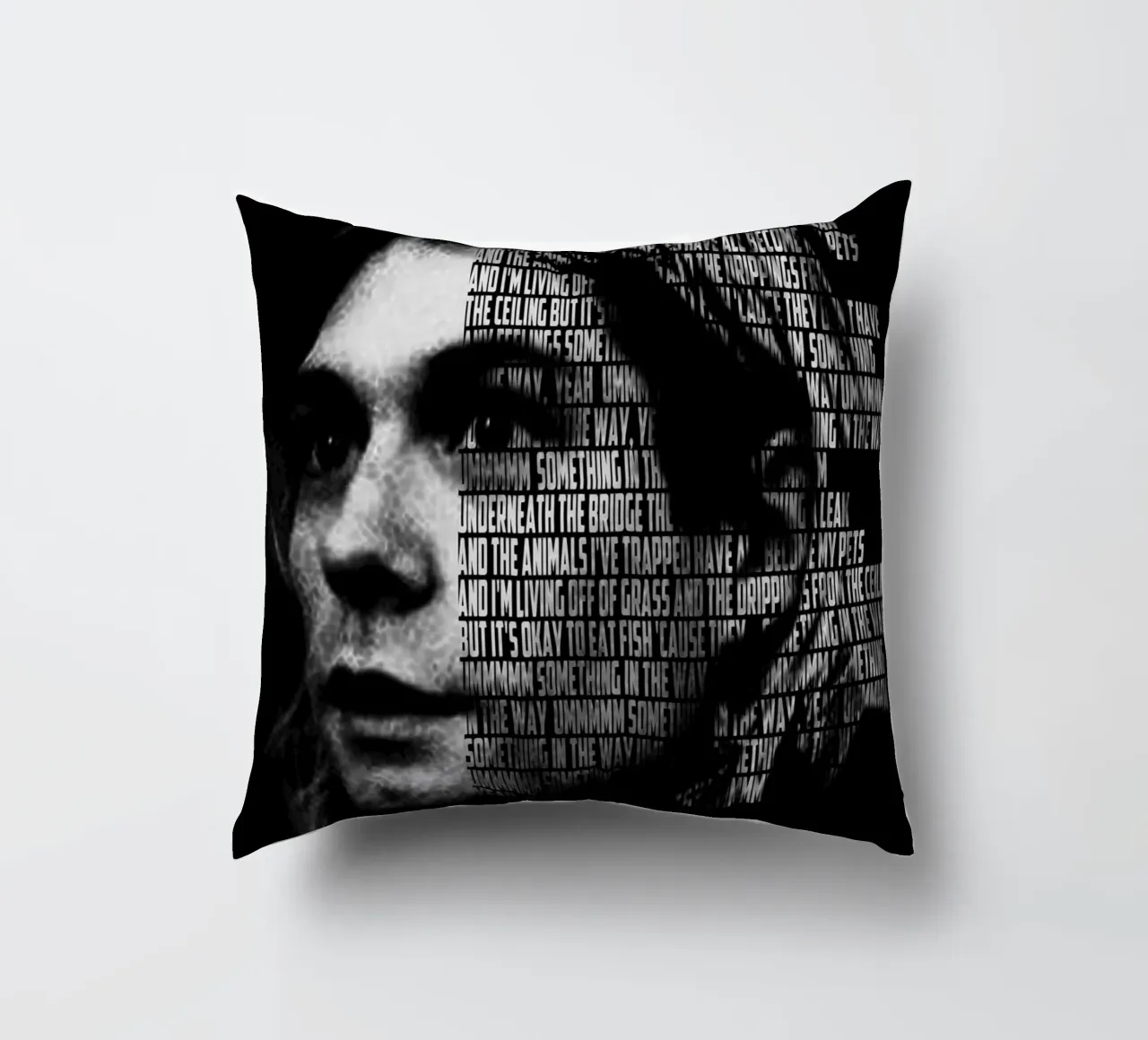 Something in the Way decorative cushion by Gunawan Rb