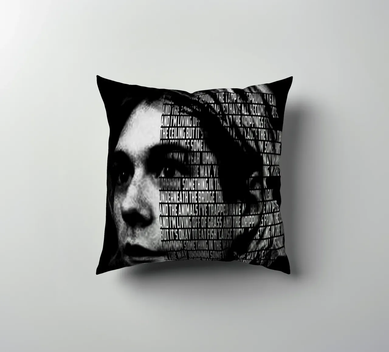 Something in the Way decorative cushion by Gunawan Rb