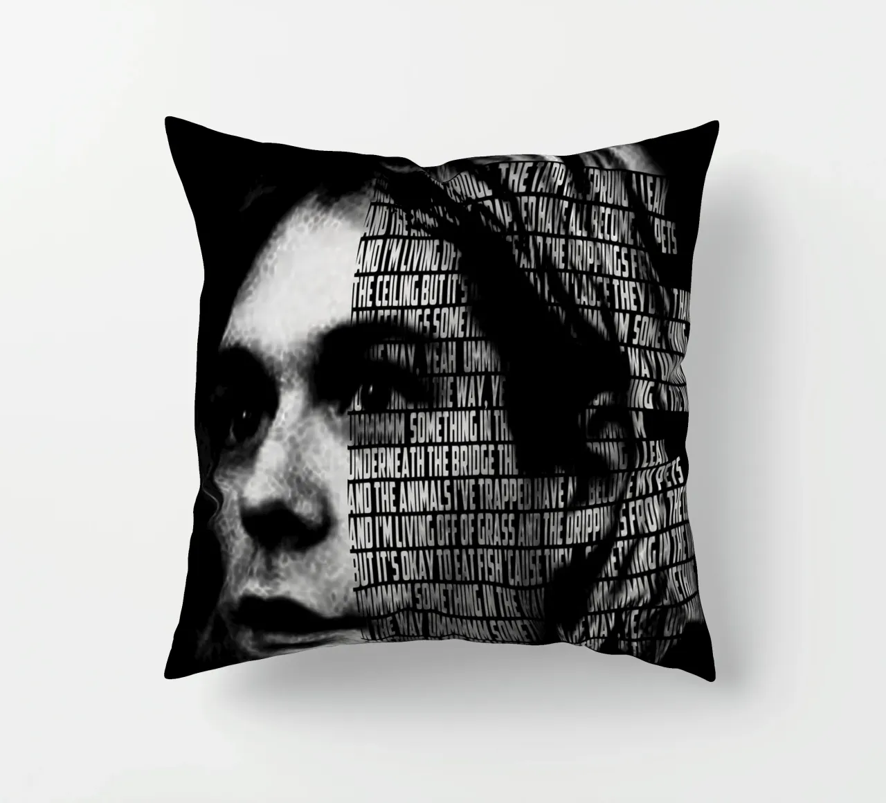 Something in the Way decorative cushion by Gunawan Rb