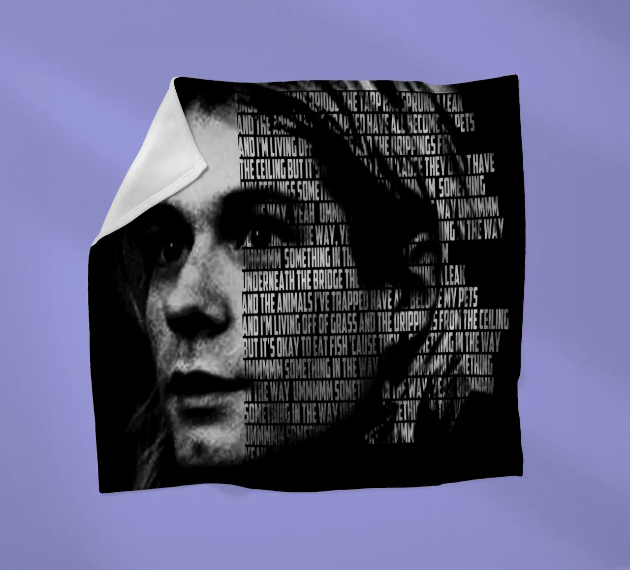 Something in the Way fleece blanket by Gunawan Rb
