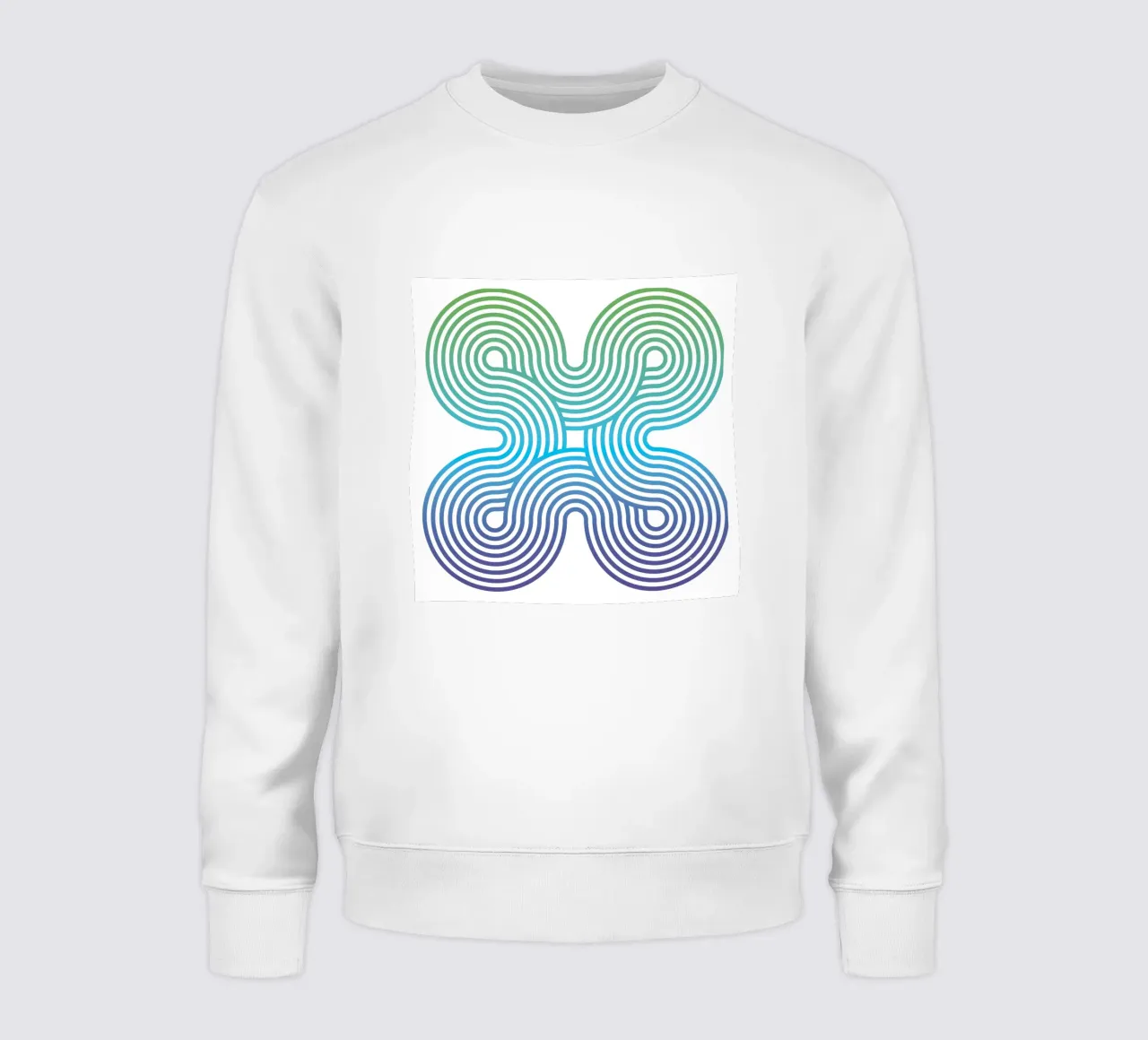 Linee blu retrò felpa da Martina