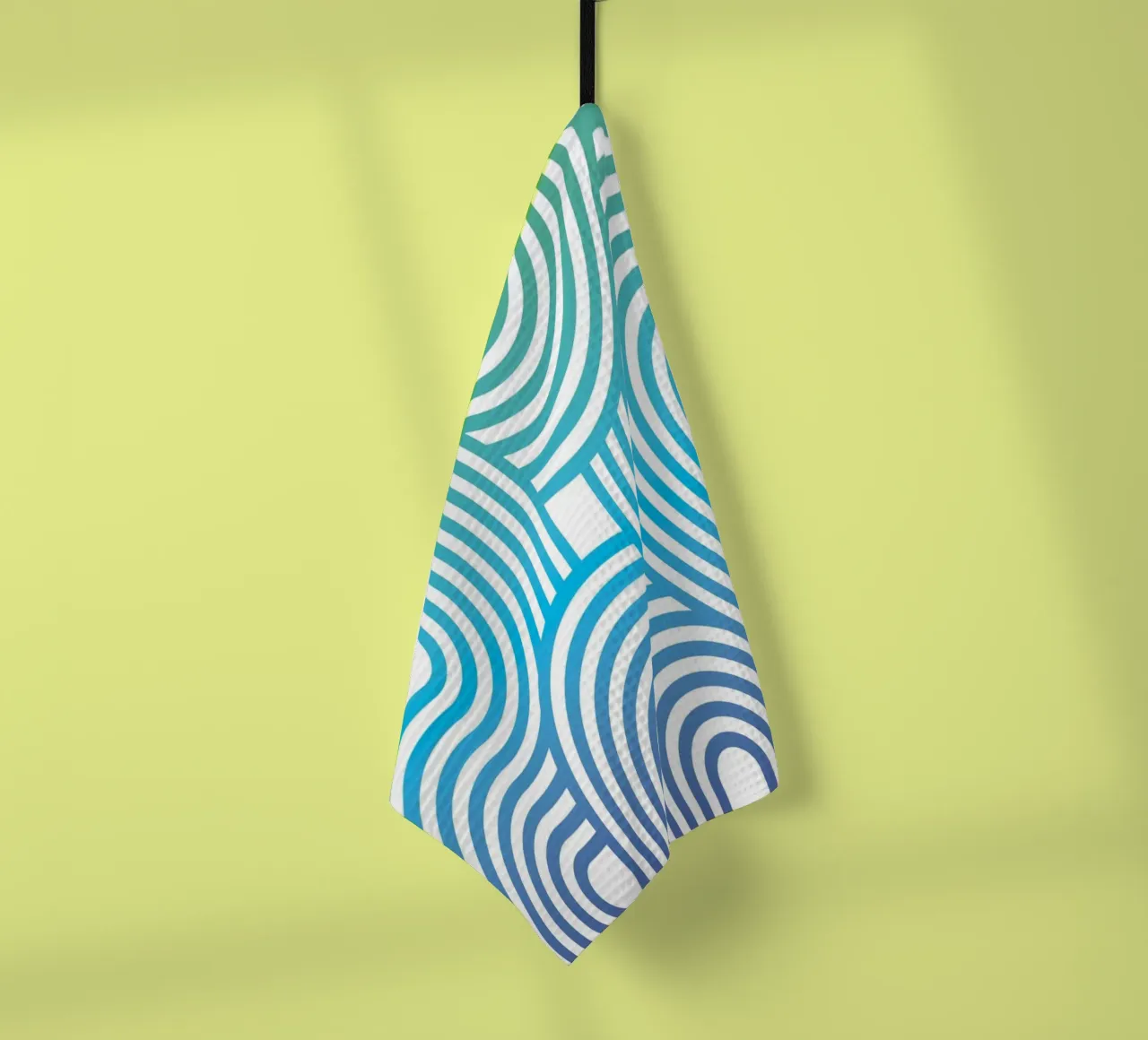 Linee blu retrò canovaccio da cucina da Martina