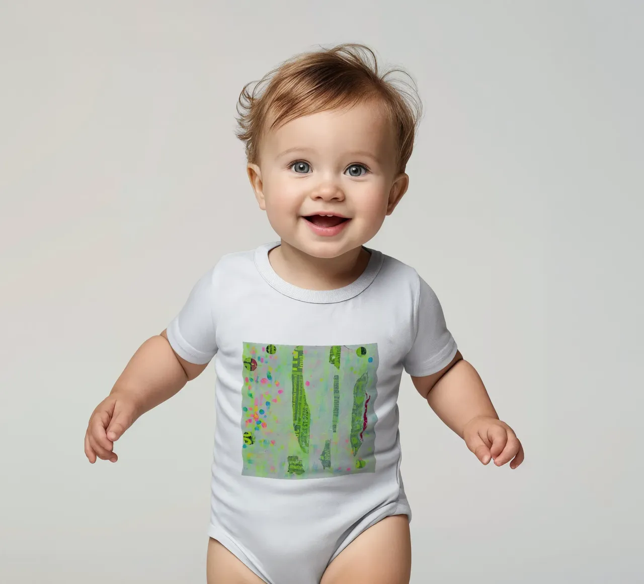 Circus Bubbles 02 body neonato maniche corte da PeHa - ART