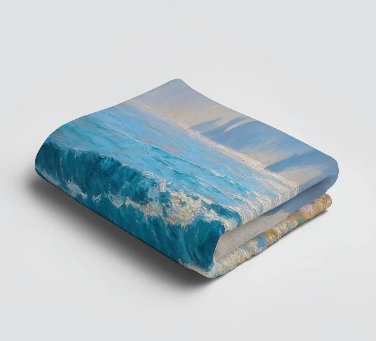 Luce del mattino sul mare asciugamano da bagno da Artbyvo