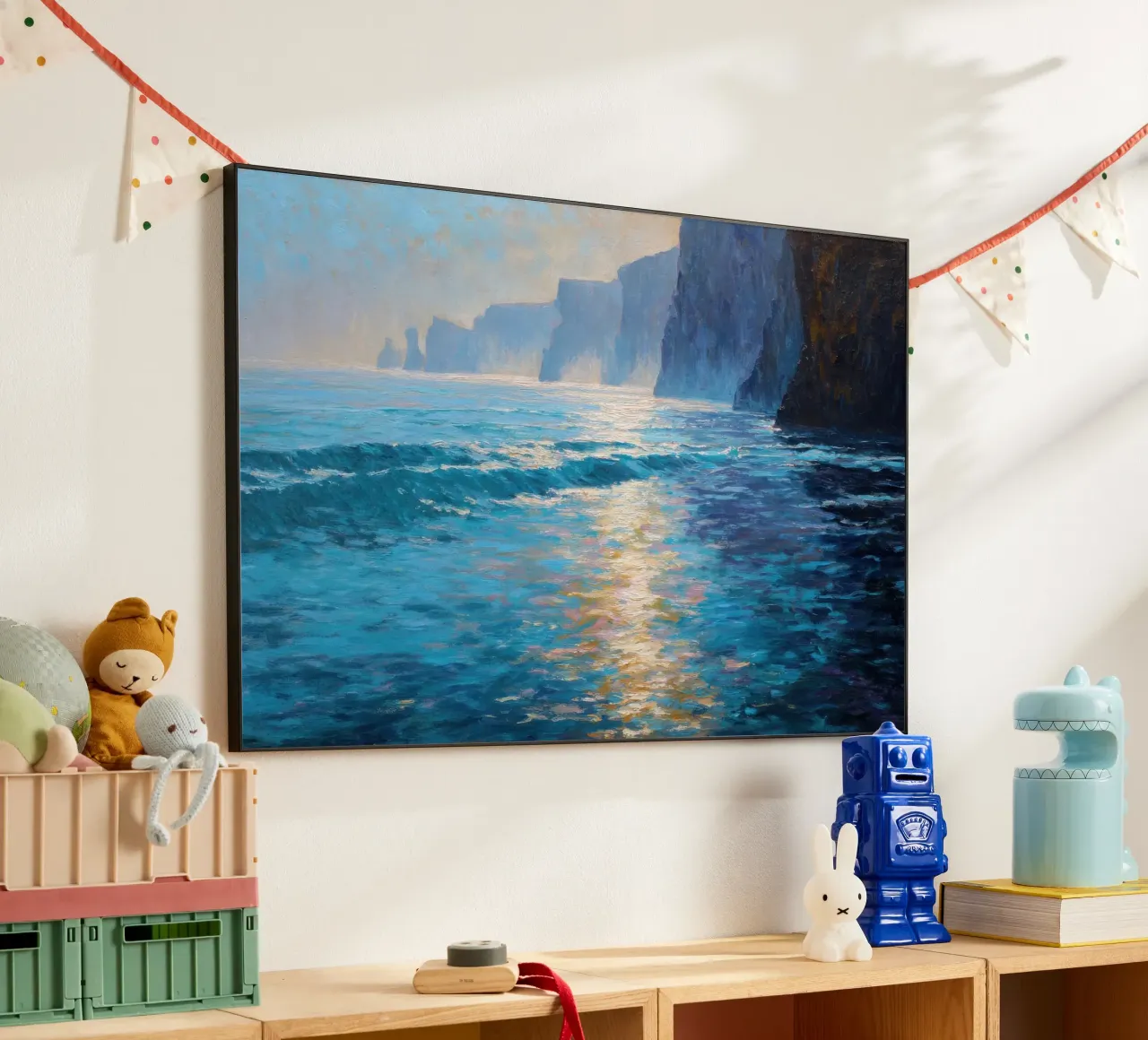 Luce del mattino sul mare alluminio dibond da Artbyvo